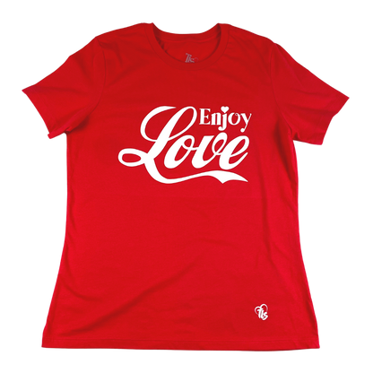 Women's EL Tee - Red & White