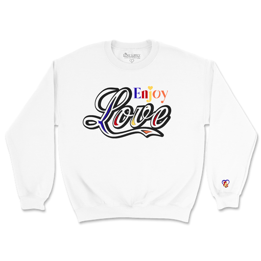 Enjoy Love SE Sweatshirt - White/Multicolor