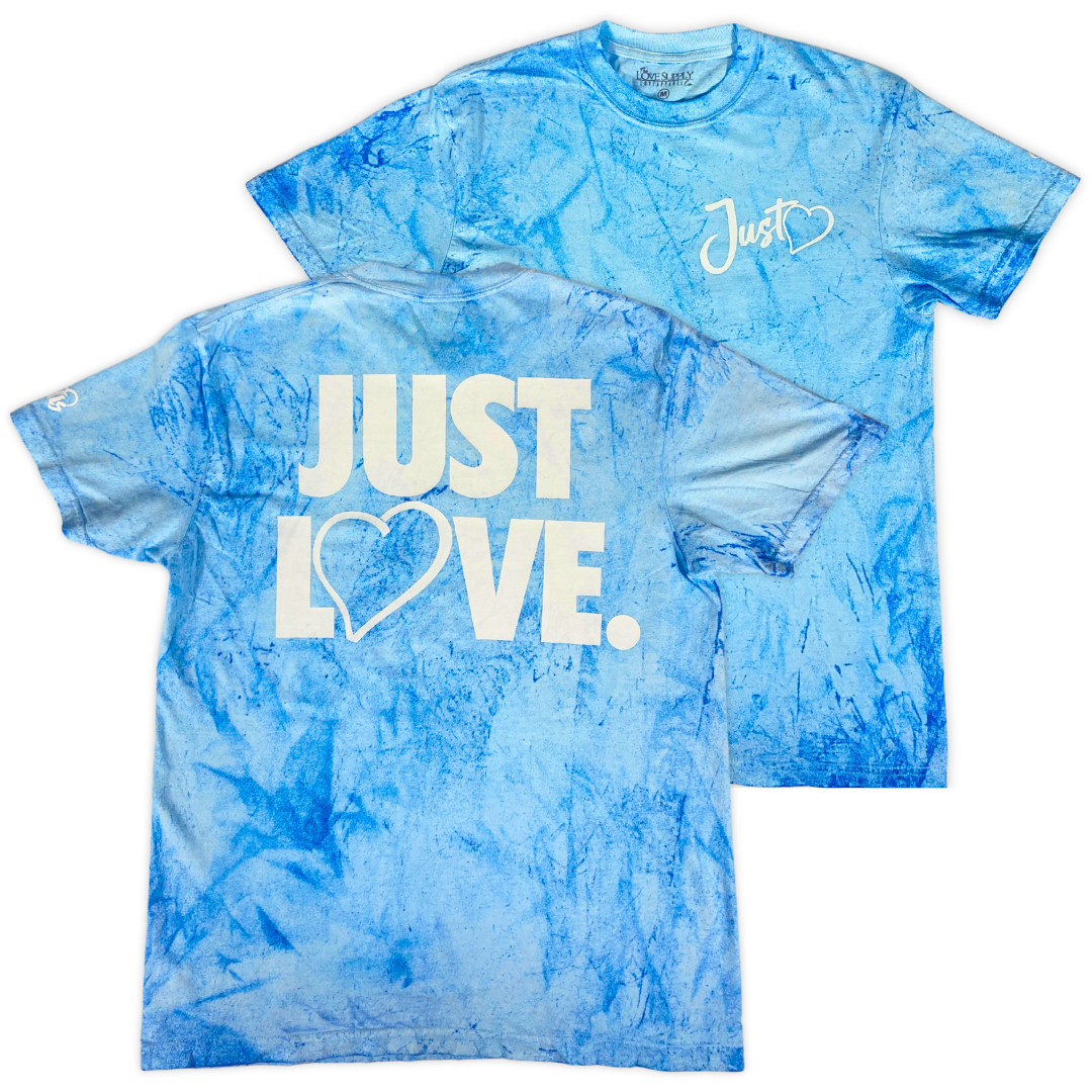 Just Love Tee - Fiji Blue Pigment-Dye