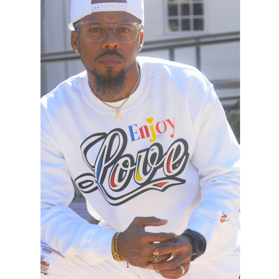 Enjoy Love SE Sweatshirt - White/Multicolor