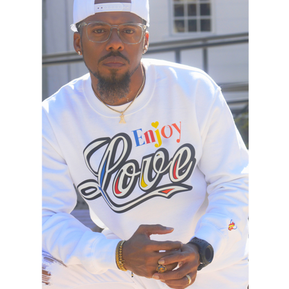 Enjoy Love SE Sweatshirt - White/Multicolor