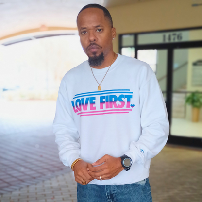 Love First SE Sweatshirt - White or Purple