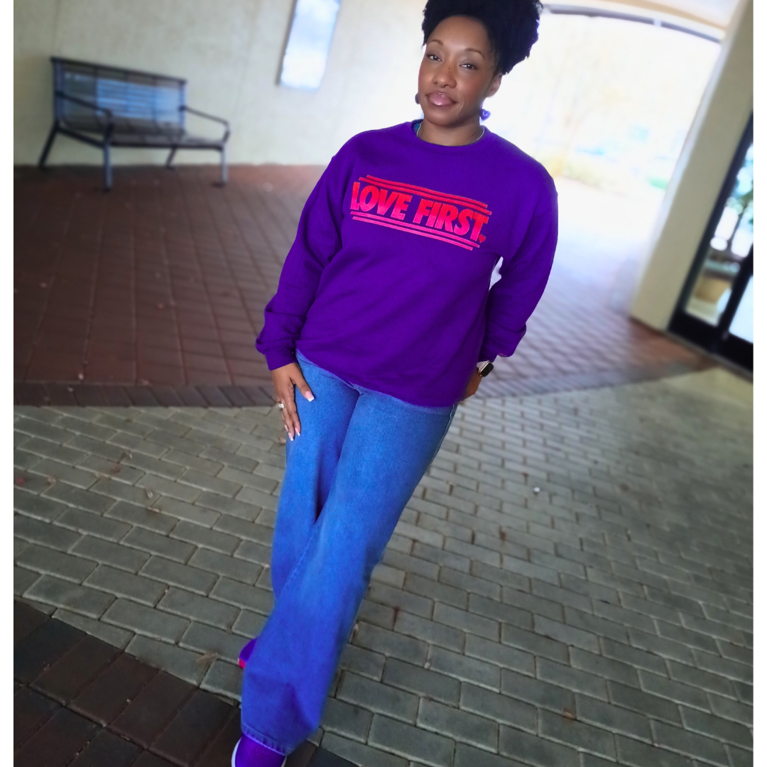 Love First SE Sweatshirt - White or Purple
