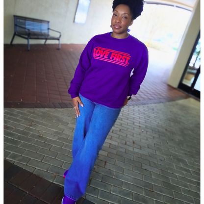 Love First SE Sweatshirt - White or Purple