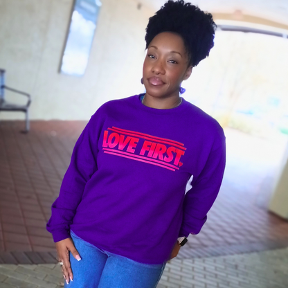 Love First SE Sweatshirt - White or Purple