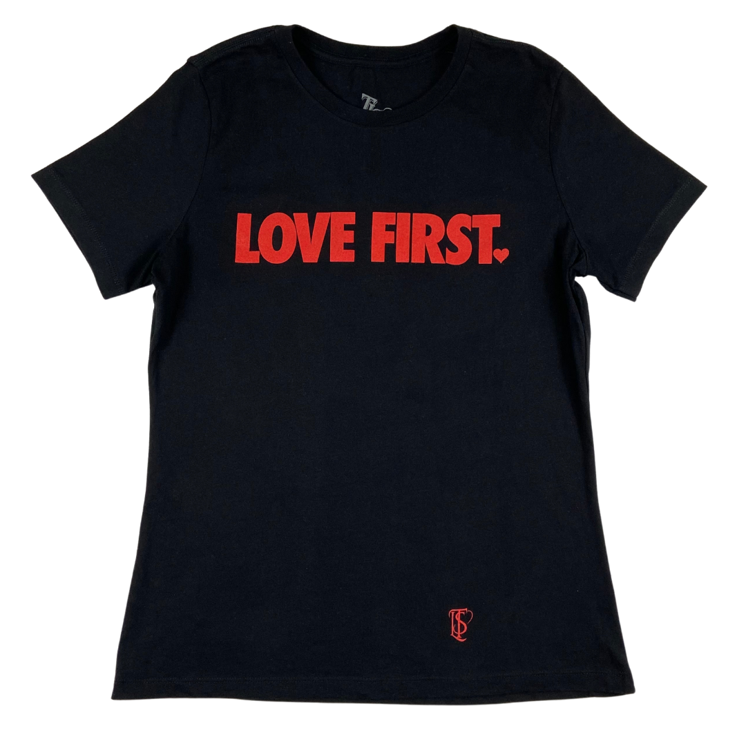 Women's LF Tee - Black & Red