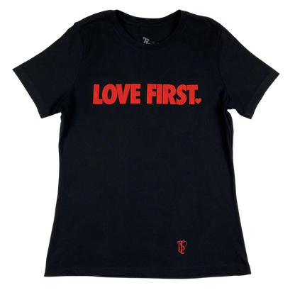 Women's LF Tee - Black & Red