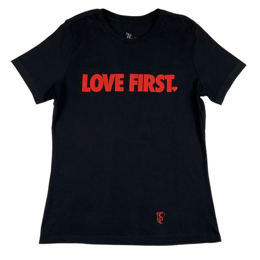 Women's LF Tee - Black & Red