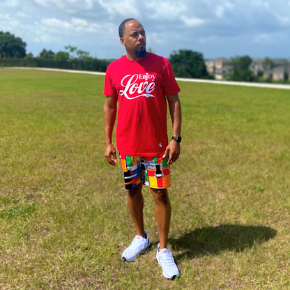 Men's EL Tee - Red & White