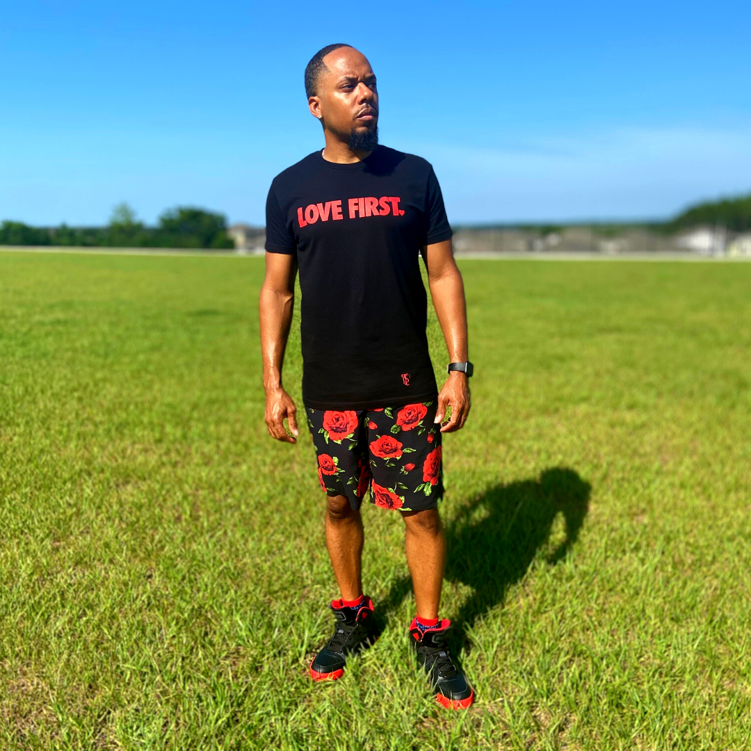 Men's LF Tee - Black & Red