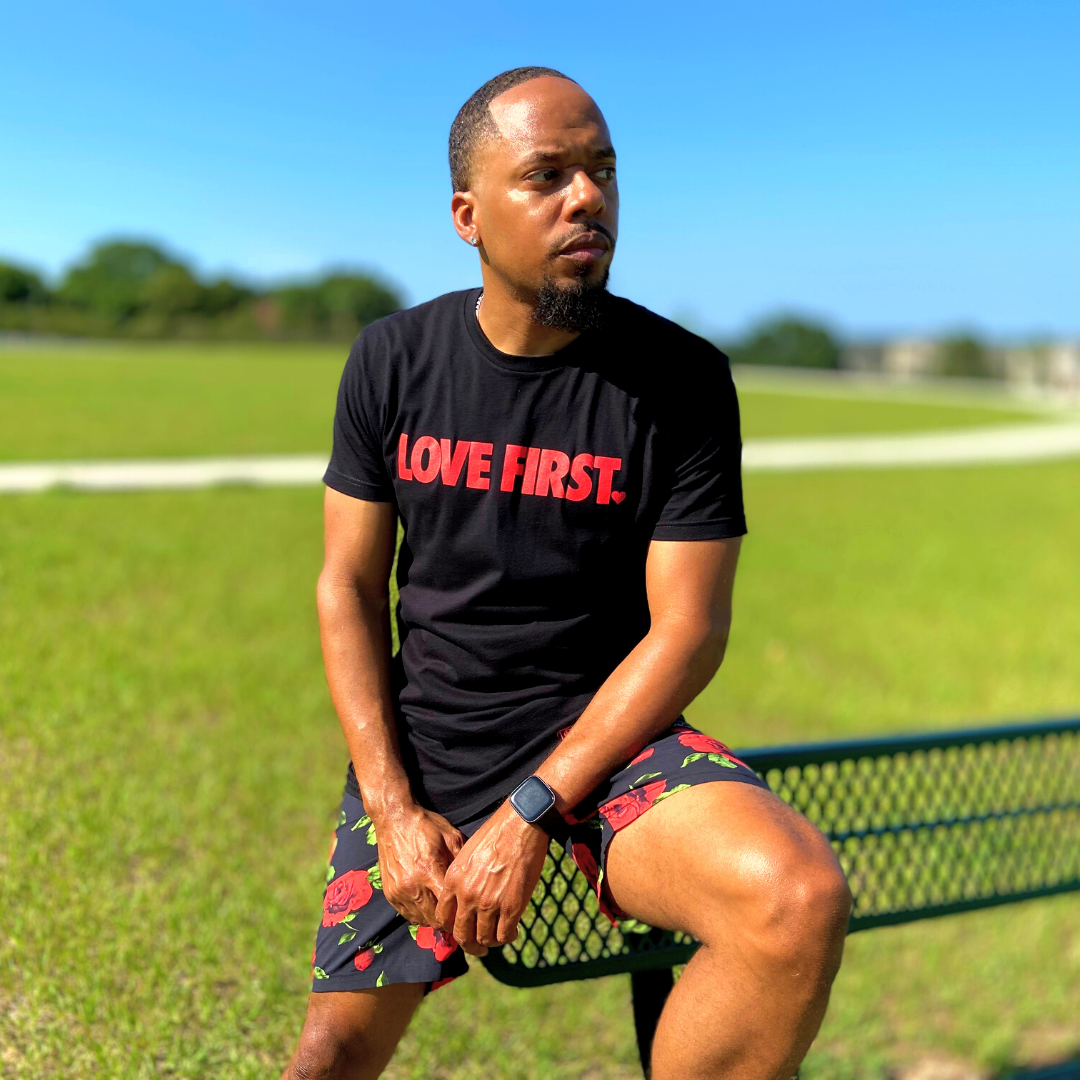 Men's LF Tee - Black & Red